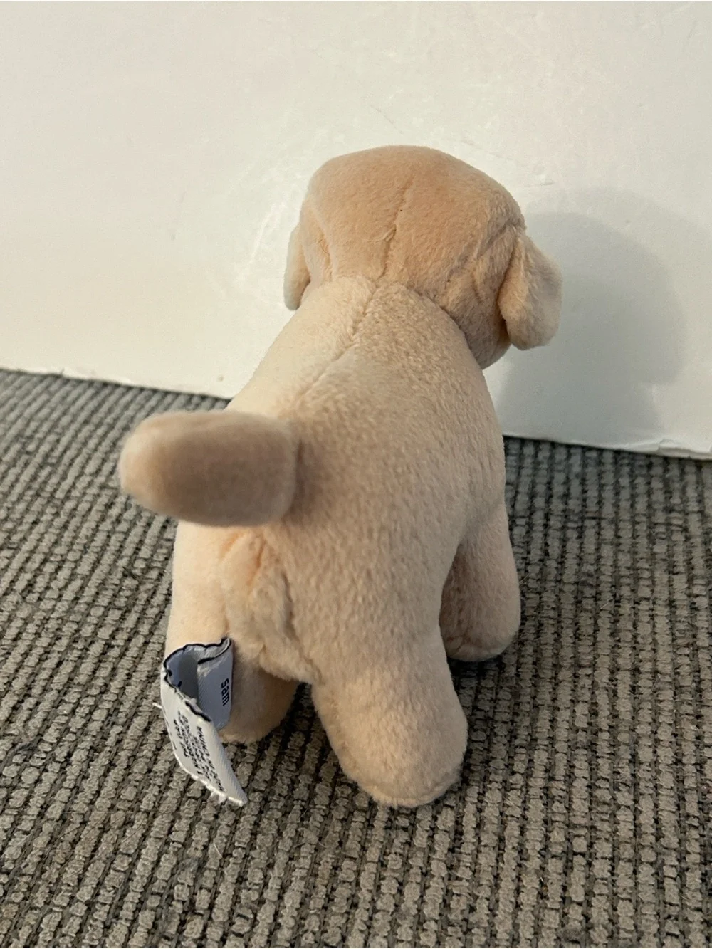 Vintage Baby GAP tan dog plushie name Jimmy
